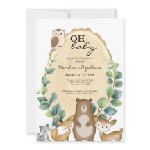 Woodland Animals Frühjahrsdusche Einladung