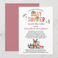 Woodland Animals Girl Baby Dusche von Mail