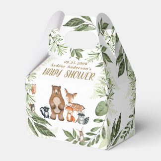 Woodland Animals Greenerity Baby Shower Vielen Dan Geschenkschachtel
