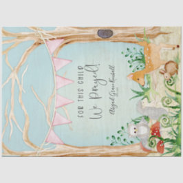 Woodland Animals Hirsche Igel Baby Girl Seidenpapier