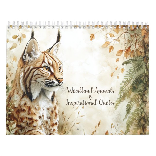 Woodland Animals & Inspirational Quotes 2026  Kalender (Titelbild)
