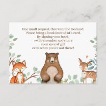 Woodland Animals Kinderduschbücher für Babykarten