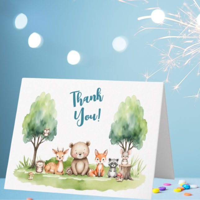 Woodland Animals Kinderdusche Danke (Von Creator hochgeladen)