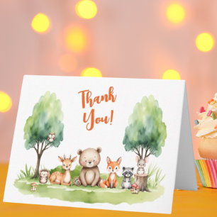 Woodland Animals Kinderdusche Danke