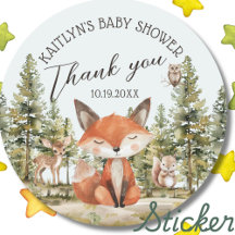 Woodland Animals Kinderdusche Danke