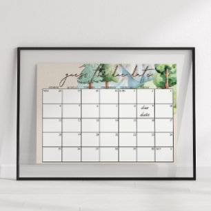 Woodland Animals Kinderdusche Ratschlag Fälligkeit Poster