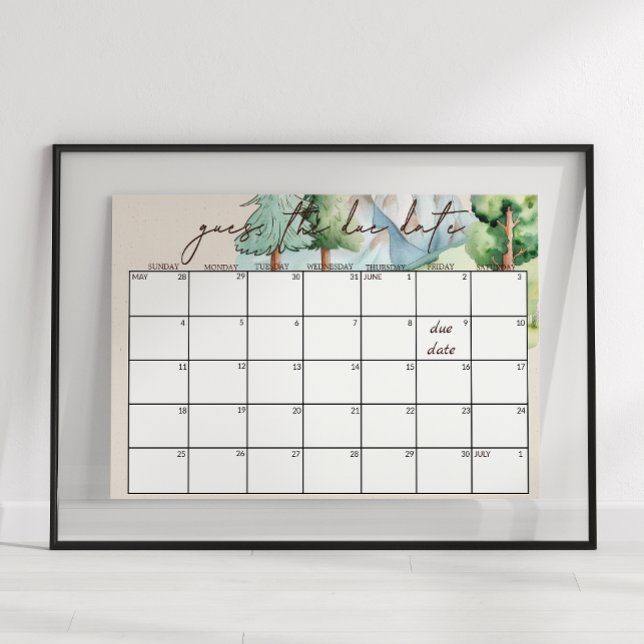 Woodland Animals Kinderdusche Ratschlag Fälligkeit Poster (Von Creator hochgeladen)