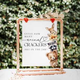 Woodland Animals Modernes Baby Showspiel Poster