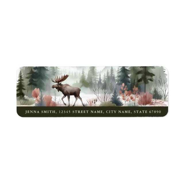 Woodland Animals Return Address Labels (Vorne)