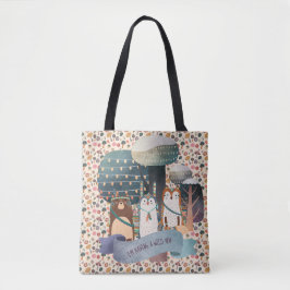 Woodland Animals Tribal Wild Eine Tasche Personali