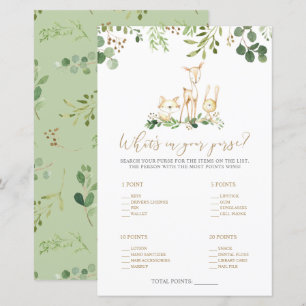 Woodland Animals Was ist in deinem Purse Shower Ga