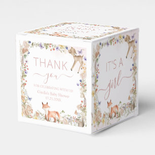Woodland Animals Wildblume Kinderdusche Mini Geschenkschachtel