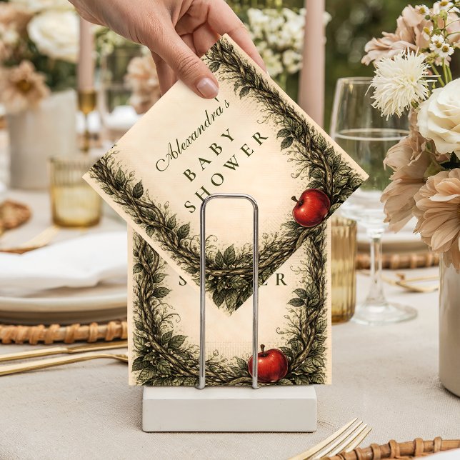 Woodland Apple Forest Baby Shower Serviette (Von Creator hochgeladen)