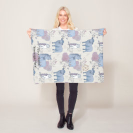 Woodland Art Baby Blanket Fleecedecke