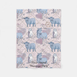 Woodland Art Baby Blanket Fleecedecke