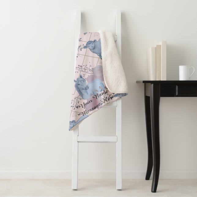 Woodland Art Baby Blanket Sherpadecke (Beispiel)