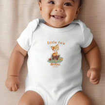 Woodland Autumn Baby Fox Personalisiert