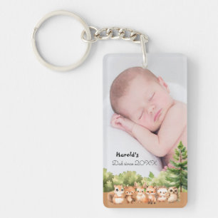 Woodland Baby Boy Nom de la photo Papa depuis