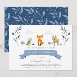 Woodland Baby Brunch Einladung