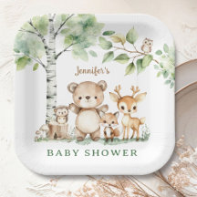 Woodland Baby Dusche Niedliche Waldtiere