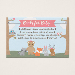 Woodland Baby Girl Dusche bringen ein Buch
