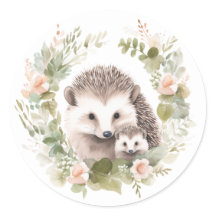 Woodland Baby mit Niedlichem Igel