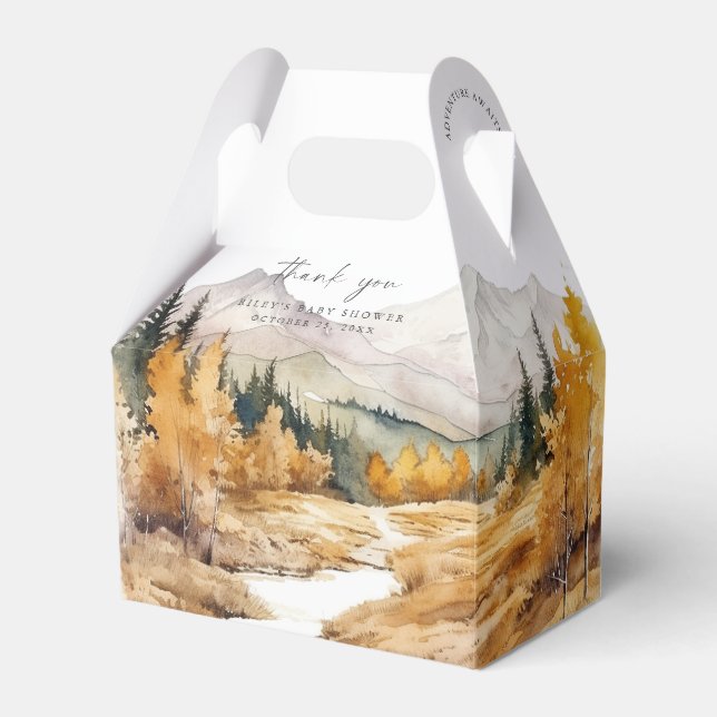 Woodland Baby Showbox Rustic Forest Boy Geschenkschachtel (Vorderseite)
