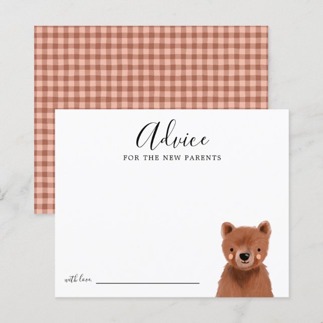 Woodland Baby Showcard (Vorne/Hinten)