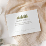 Woodland Baby Showdiaper Raffle Ticket Begleitkarte<br><div class="desc">Erstellen Sie ein individuelles Gewinnspiel für Ihre Woodland Babydusche oder Veranstaltung.</div>