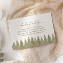 Woodland Baby Shower Books for Baby