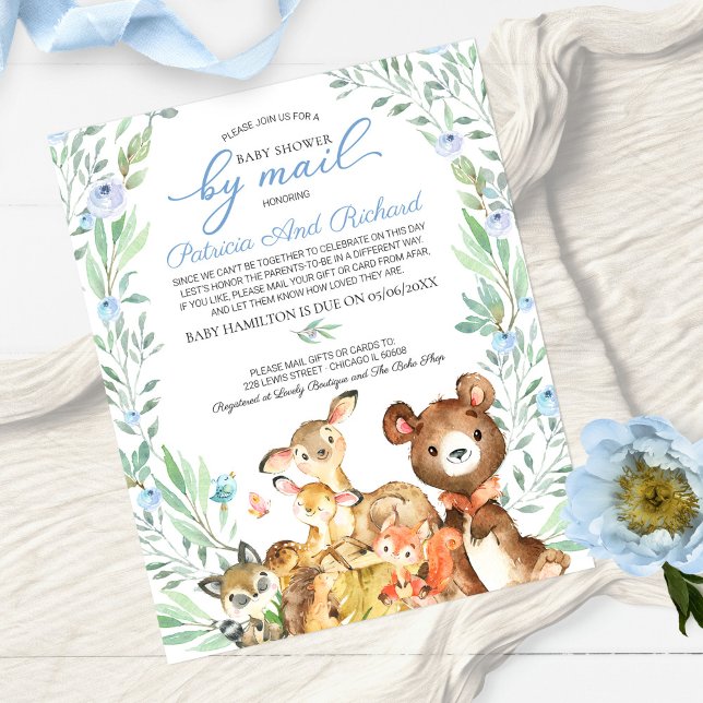 Woodland Baby Shower by Mail Einladung (Von Creator hochgeladen)