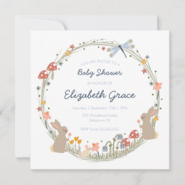 Woodland Baby Shower Einladung