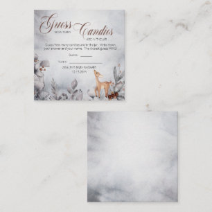 Woodland Baby Showköder im Jar Game Begleitkarte