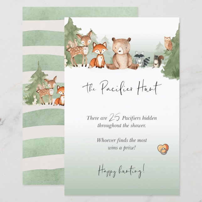 Woodland Baby Showroom Mini Signi Schnuller Jagd (Vorne/Hinten)