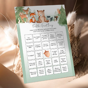 Woodland Baby Showspiel Finden Sie das Gästebuch