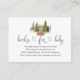 Woodland Babyduschbücher für Babyverpackungskarten Begleitkarte