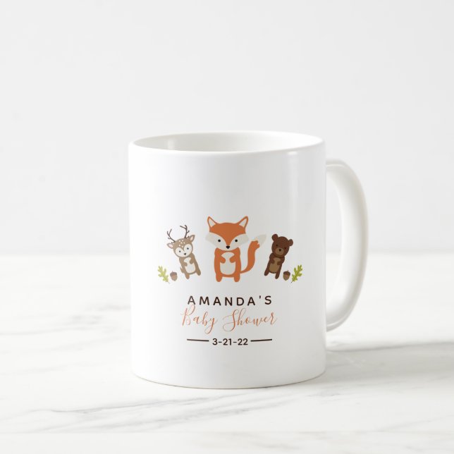 Woodland Babydusche Kaffeetasse (VorderseiteRechts)