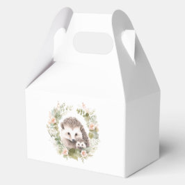 Woodland Babydusche mit Niedlichem Igel Geschenkschachtel