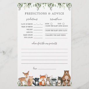 Woodland Babydusche Vorhersagen und Ratschläge