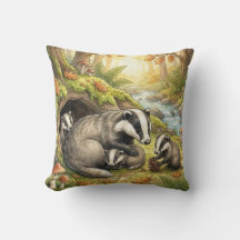 Woodland Badger Family Kids