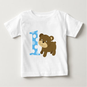 Woodland Bear 1er Anniversaire Je suis UN T-shirt