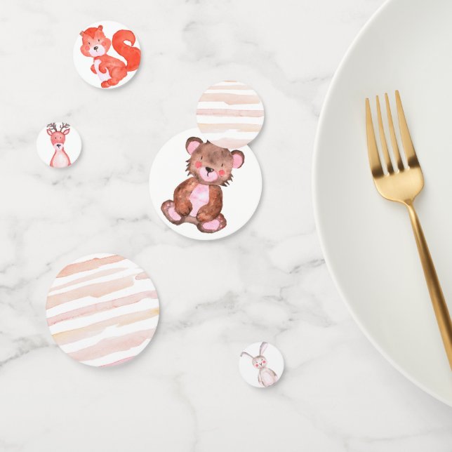 Woodland Bear Cub Babydusche Konfetti (Gruppe)