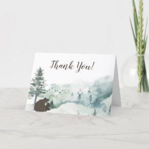 Woodland Bear Vielen Dank Dankeskarte