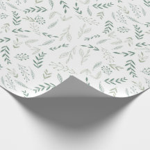 Woodland-Blätter Babydusche neutrales Wickelpapier