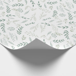 Woodland-Blätter Babydusche neutrales Wickelpapier Geschenkpapier
