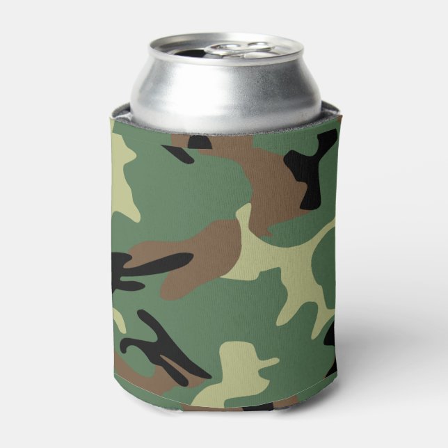 Woodland Camouflage Dosenkühler (Kanne Vorderseite)