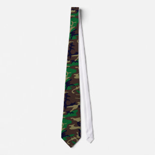 Woodland Camouflage Neck Tie Krawatte