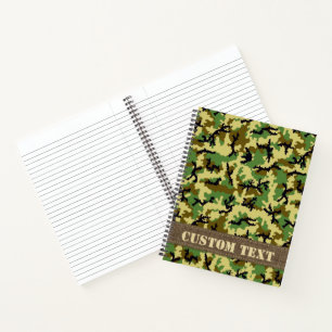 Woodland Camouflage Notizbuch