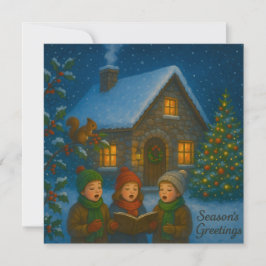 Woodland Carol Choir Feiertagskarte