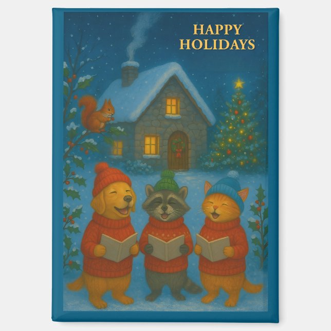 Woodland Carol Choir Magnet (Vorderseite)